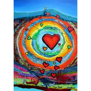 Grafika (02445) - Anne Poire, Patrick Guallino: "Coeurs de Tendresse Partagée" - 1000 brikker puslespil