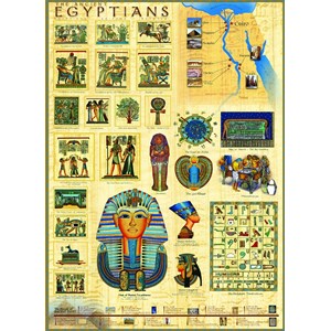 Eurographics (6000-0083) - "Ancient Egyptians" - 1000 brikker puslespil