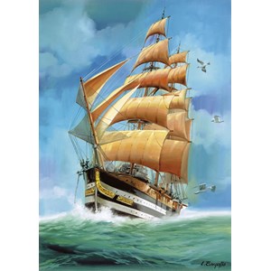 Step Puzzle (83047) - "Sailing ship" - 1500 brikker puslespil