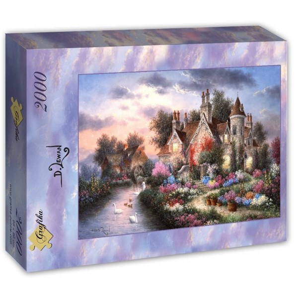 Grafika (T-00506) - Dennis Lewan: "Mill Creek Manor" - 2000 brikker puslespil