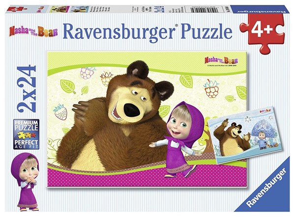 Ravensburger (09046) - "Masha & Bjørnen" - 24 brikker puslespil