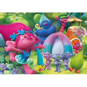 Clementoni (07250) - "Trolls" - 100 brikker puslespil