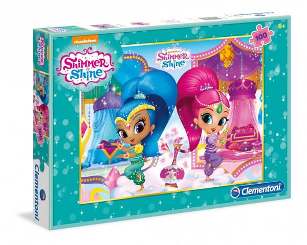 Clementoni (07256) - "Shimmer og Shine" - 100 brikker puslespil