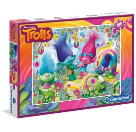 Clementoni (07335) - "Trolls" - 180 brikker puslespil