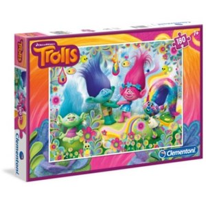 Clementoni (07335) - "Trolls" - 180 brikker puslespil