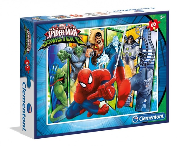 Clementoni (08429) - "Spider-Man" - 60 brikker puslespil