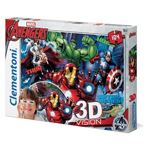 Clementoni (20606) - "Avengers" - 104 brikker puslespil