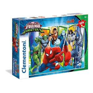 Clementoni (23704) - "Spiderman" - 104 brikker puslespil