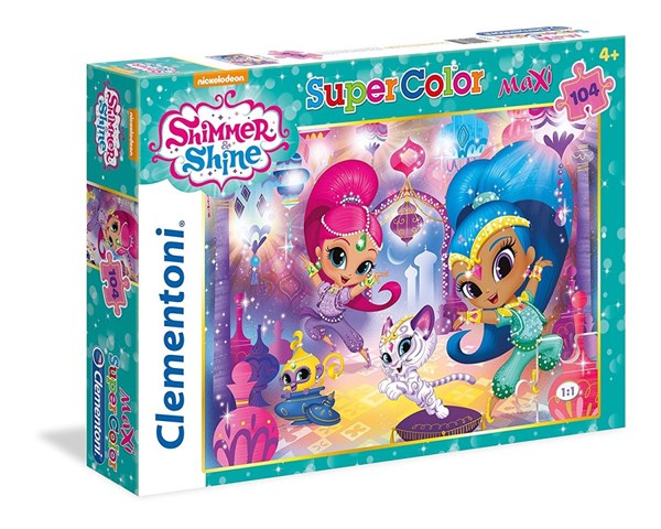 Clementoni (23705) - "Shimmer & Shine" - 104 brikker puslespil