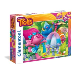 Clementoni (23981) - "Trolls" - 104 brikker puslespil