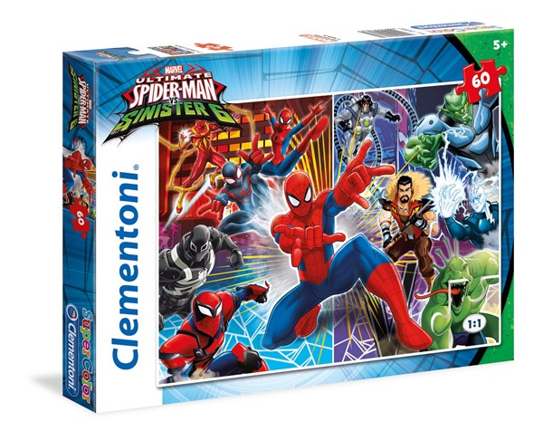 Clementoni (26967) - "Spider-Man" - 60 brikker puslespil
