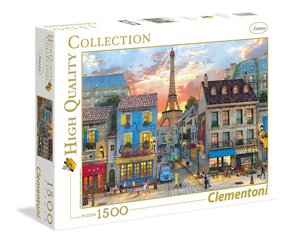 Clementoni (31679) - Dominic Davison: "Streets of Paris" - 1500 brikker puslespil