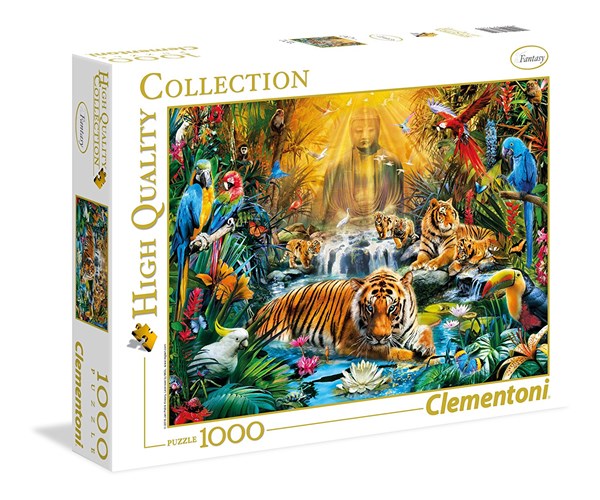 Clementoni (39380) - "Den mystiske tiger" - 1000 brikker puslespil