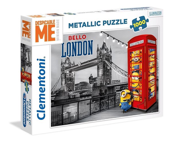 Clementoni (39412) - "Minions i London" - 1000 brikker puslespil