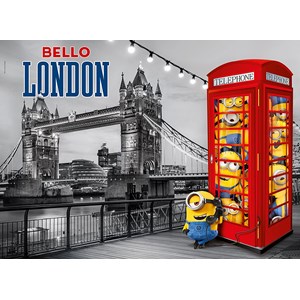 Clementoni (39412) - "Minions i London" - 1000 brikker puslespil