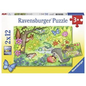 Ravensburger (07610) - "Animals in Our Garden" - 12 brikker puslespil