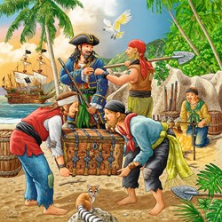 Ravensburger (08030) - "Pirates" - 49 brikker puslespil