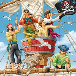 Ravensburger (08030) - "Pirates" - 49 brikker puslespil
