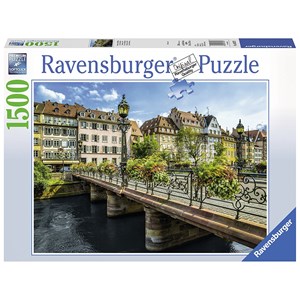 Ravensburger (16357) - "Summery Strasbourg" - 1500 brikker puslespil