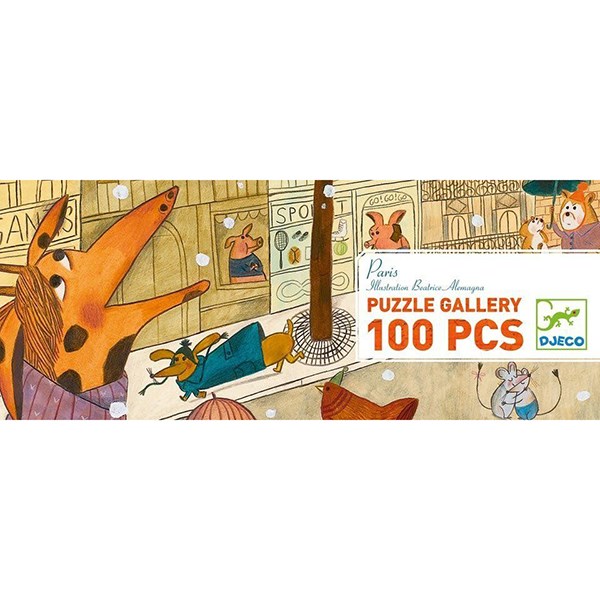 Djeco (07637) - "Paris" - 100 brikker puslespil