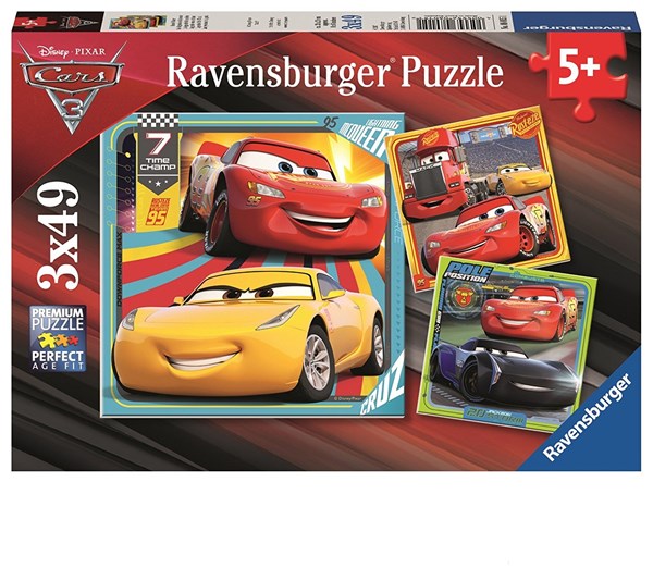 Ravensburger (08015) - "Biler 3" - 49 brikker puslespil