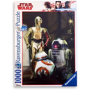Ravensburger (19779) - "C-3PO, R2-D2 & BB-8" - 1000 brikker puslespil