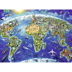 Ravensburger (12722) - "Big, wide world" - 200 brikker puslespil