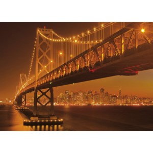 Clementoni (39175) - "San Francisco by Night" - 1000 brikker puslespil