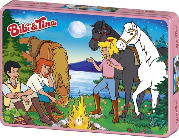 Schmidt Spiele (55580) - "Bibi and Tina, Around the Fire" - 100 brikker puslespil