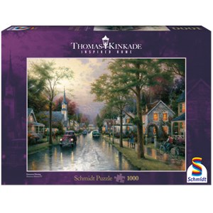 Schmidt Spiele (58441) - Thomas Kinkade: "The Waking" - 1000 brikker puslespil
