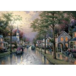 Schmidt Spiele (58441) - Thomas Kinkade: "The Waking" - 1000 brikker puslespil