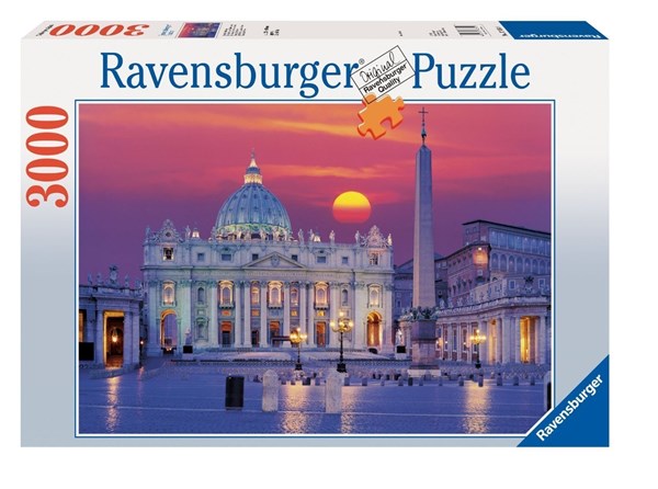 Ravensburger (17034) - "Peterskirken, Rom" - 3000 brikker puslespil