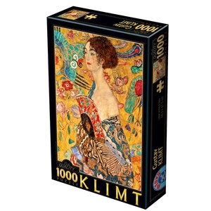 D-Toys (66923-KL03) - Gustav Klimt: "Woman with Fan" - 1000 brikker puslespil