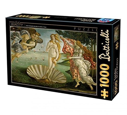 D-Toys (66954-RN04) - Sandro Botticelli: "The Birth of Venus" - 1000 brikker puslespil