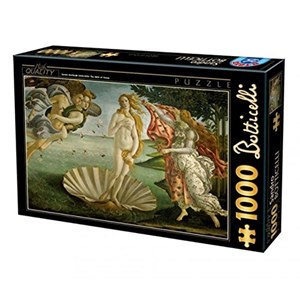 D-Toys (66954-RN04) - Sandro Botticelli: "The Birth of Venus" - 1000 brikker puslespil