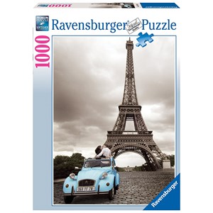 Ravensburger (19243) - "Romantic Paris" - 1000 brikker puslespil