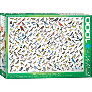 Eurographics (6000-0821) - "The World of Birds" - 1000 brikker puslespil