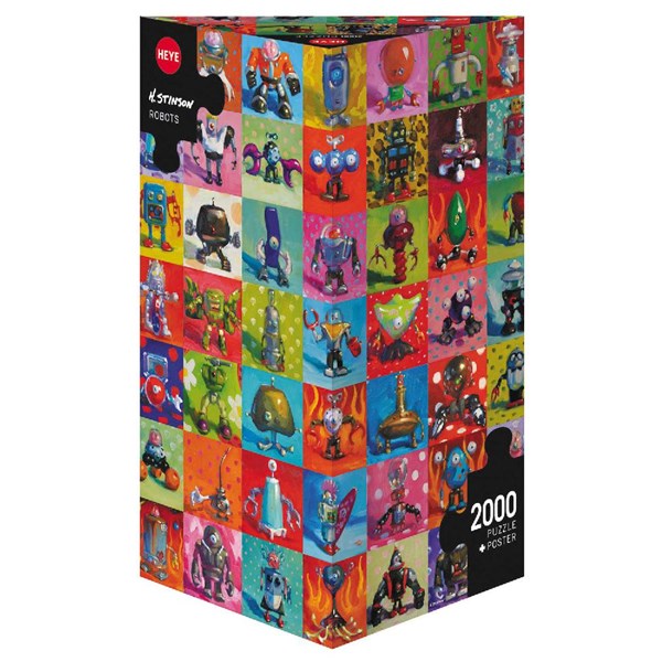 Heye (29576) - Henry Stinson: "Robots" - 2000 brikker puslespil
