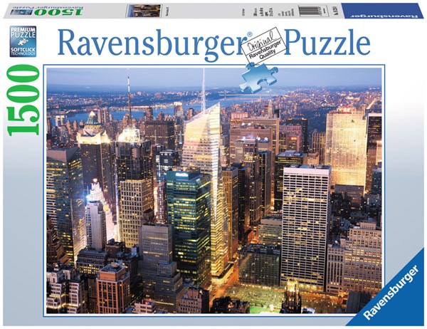 Ravensburger (16226) - "Midtown Manhattan, New-York" - 1500 brikker puslespil