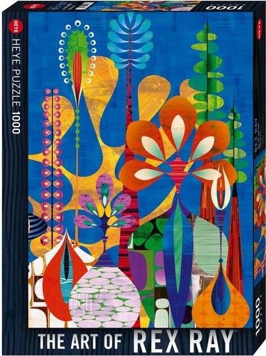 Heye (29599) - Rex Ray: "Maxerela Art Flowers" - 1000 brikker puslespil