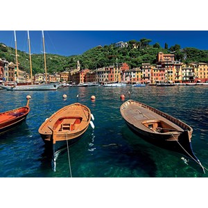 Ravensburger (19053) - "Harbor in Portofino, Italy" - 1000 brikker puslespil