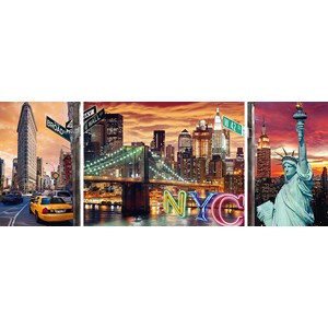 Ravensburger (19995) - "Sparkling New York" - 1000 brikker puslespil