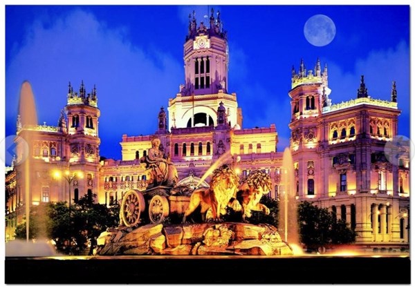 Educa (14135) - "Cibeles Square, Madrid, Spain" - 1000 brikker puslespil