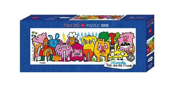 Heye (29455) - Jon Burgerman: "Teile In the Park" - 1000 brikker puslespil