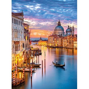 Clementoni (35056) - "Lighting Venice" - 500 brikker puslespil