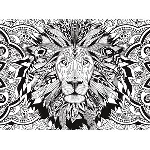 Clementoni (35051) - "Løve, mal selv" - 500 brikker puslespil