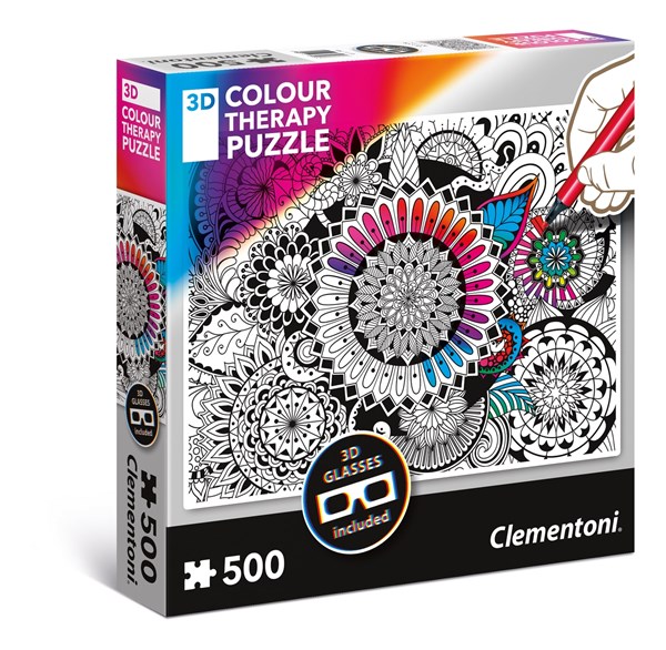 Clementoni (35053) - "Mandala" - 500 brikker puslespil