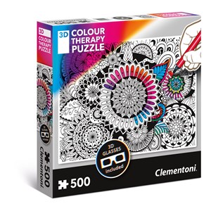 Clementoni (35053) - "Mandala" - 500 brikker puslespil