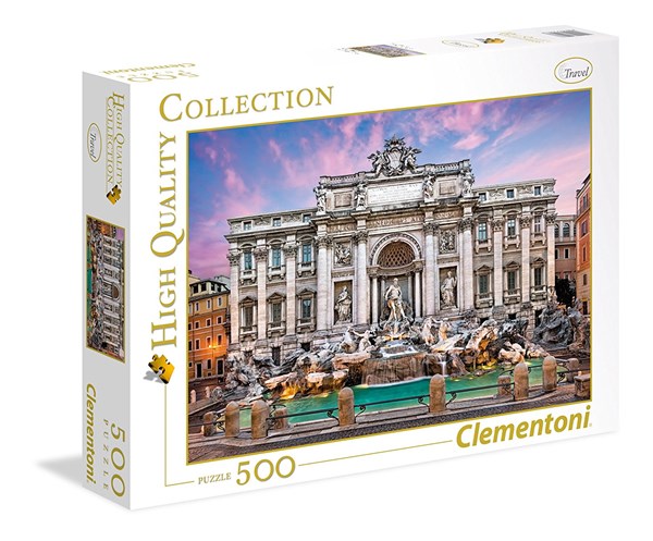 Clementoni (35047) - "Fontana di Trevi" - 500 brikker puslespil