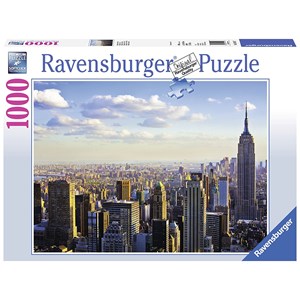 Ravensburger (19114) - "Manhattan in The Morning, New-York" - 1000 brikker puslespil